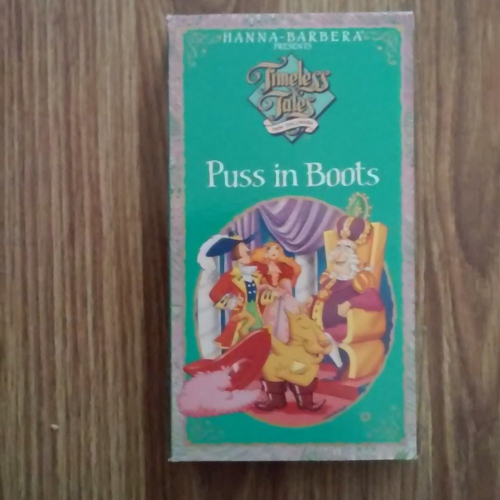 Collectable VHS Puss In Boots Cartoon  Hanna Barbera 1991